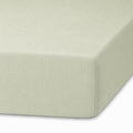 Drap housse lin lavé vert amande ADELE 140x200x30