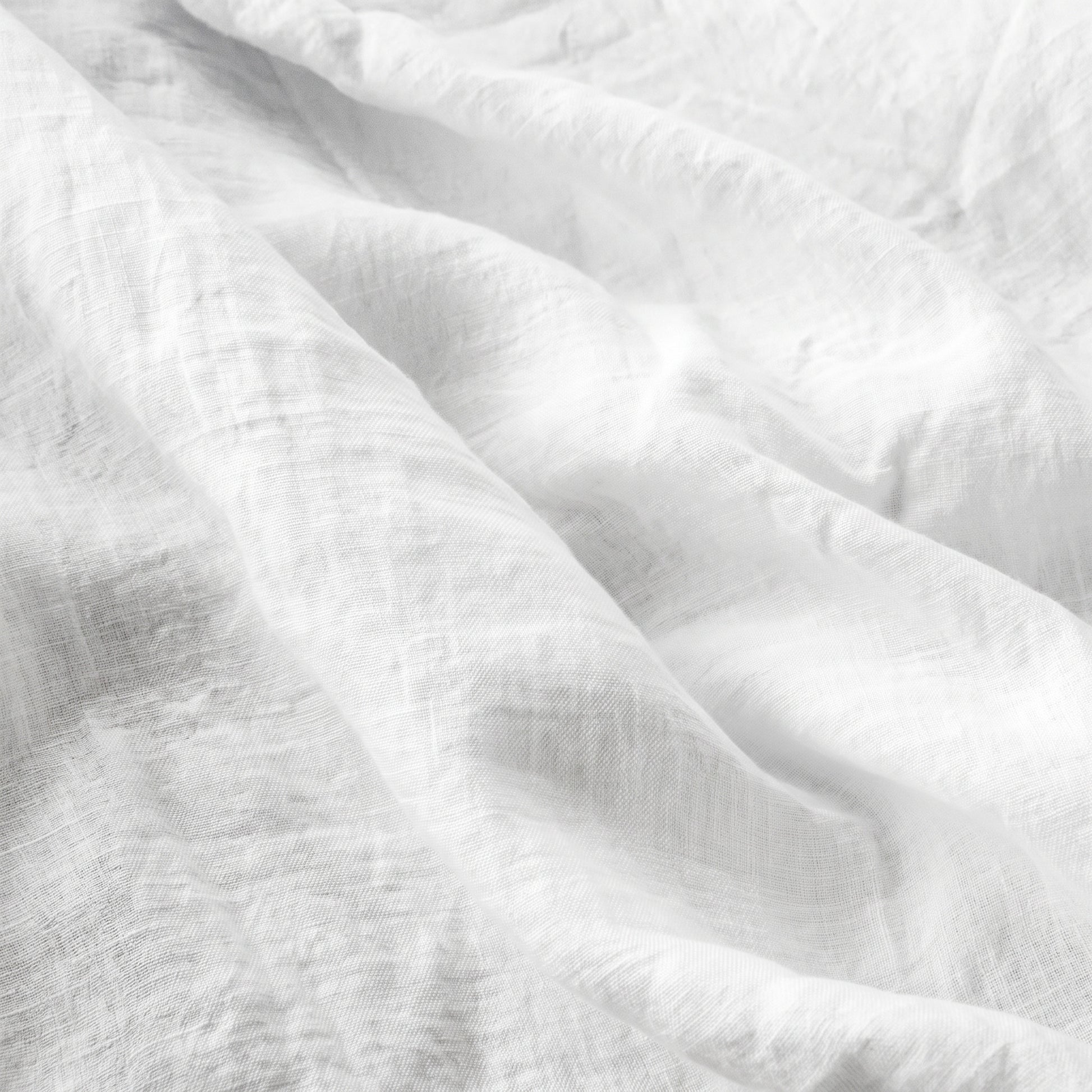 Drap plat lin lavé 240x300 ADELE blanc