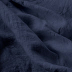 Drap plat lin lavé 240x300 ADELE bleu denim