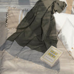 Lot de 2 foutas nid d'abeille coton 100x200 IBIZA vert kaki