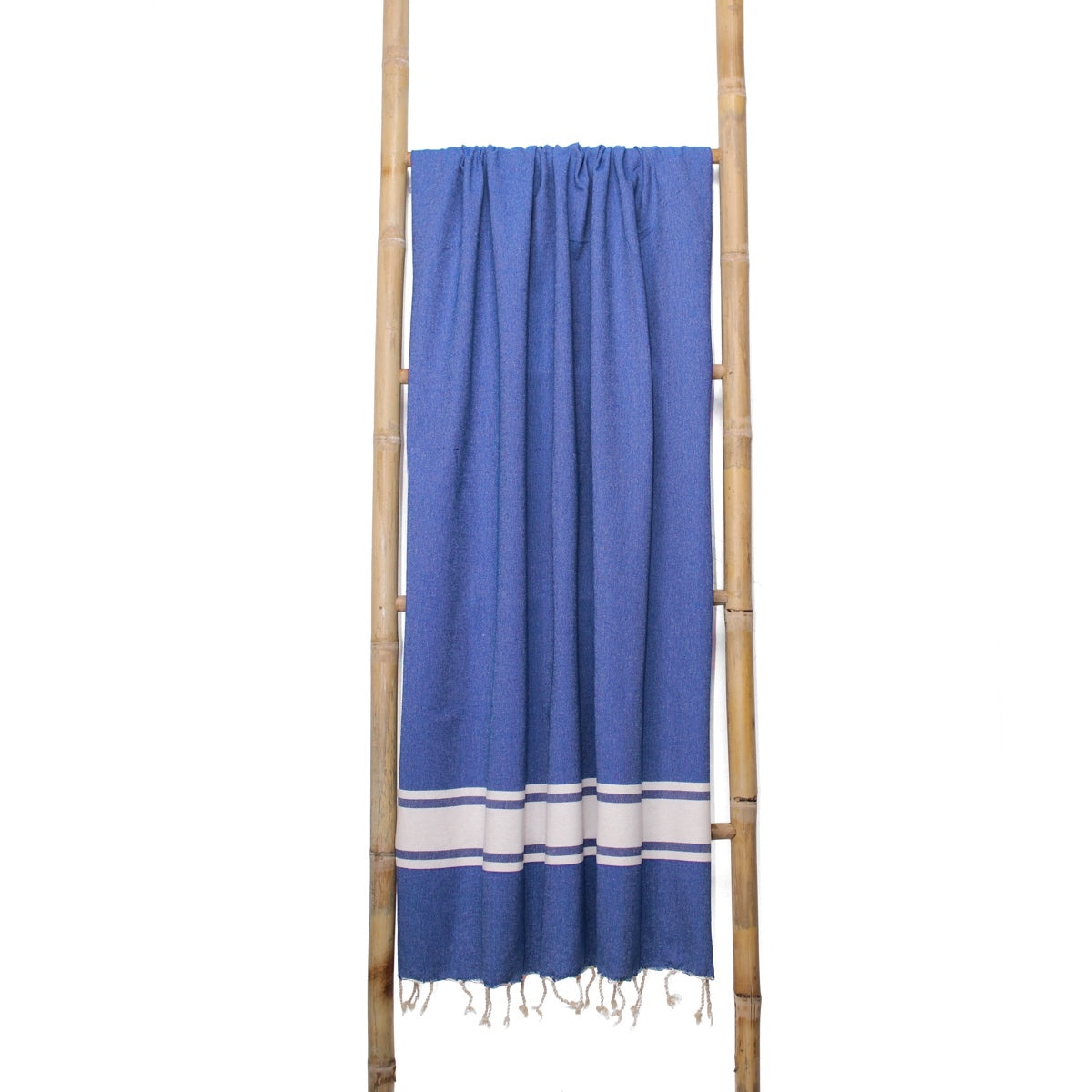 Lot de 2 foutas XXL coton 200x200 ST TROPEZ Bleu grec