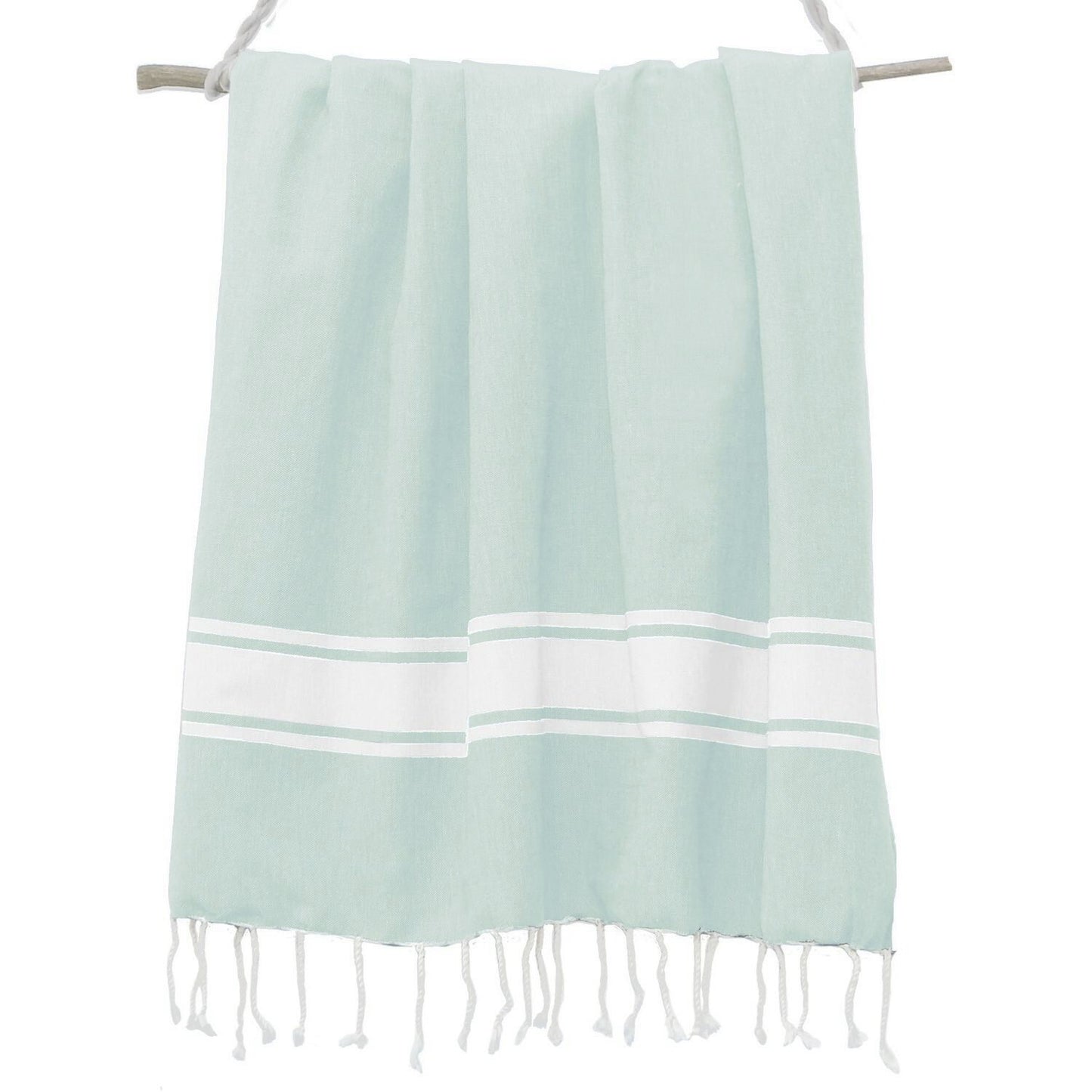 Fouta XXL coton 200x200 ST TROPEZ vert d'eau