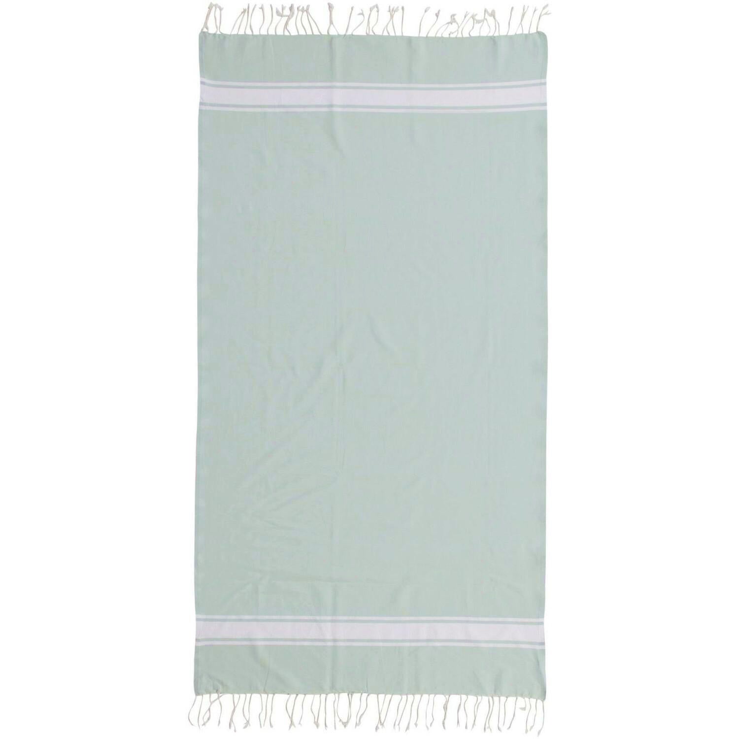 Fouta XXL coton 200x200 ST TROPEZ vert d'eau