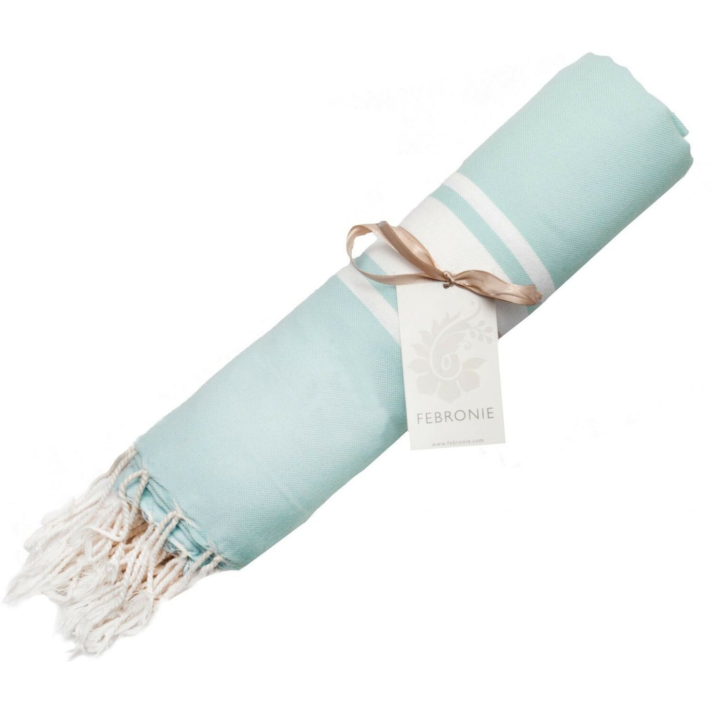 Fouta XXL coton 200x200 ST TROPEZ vert d'eau