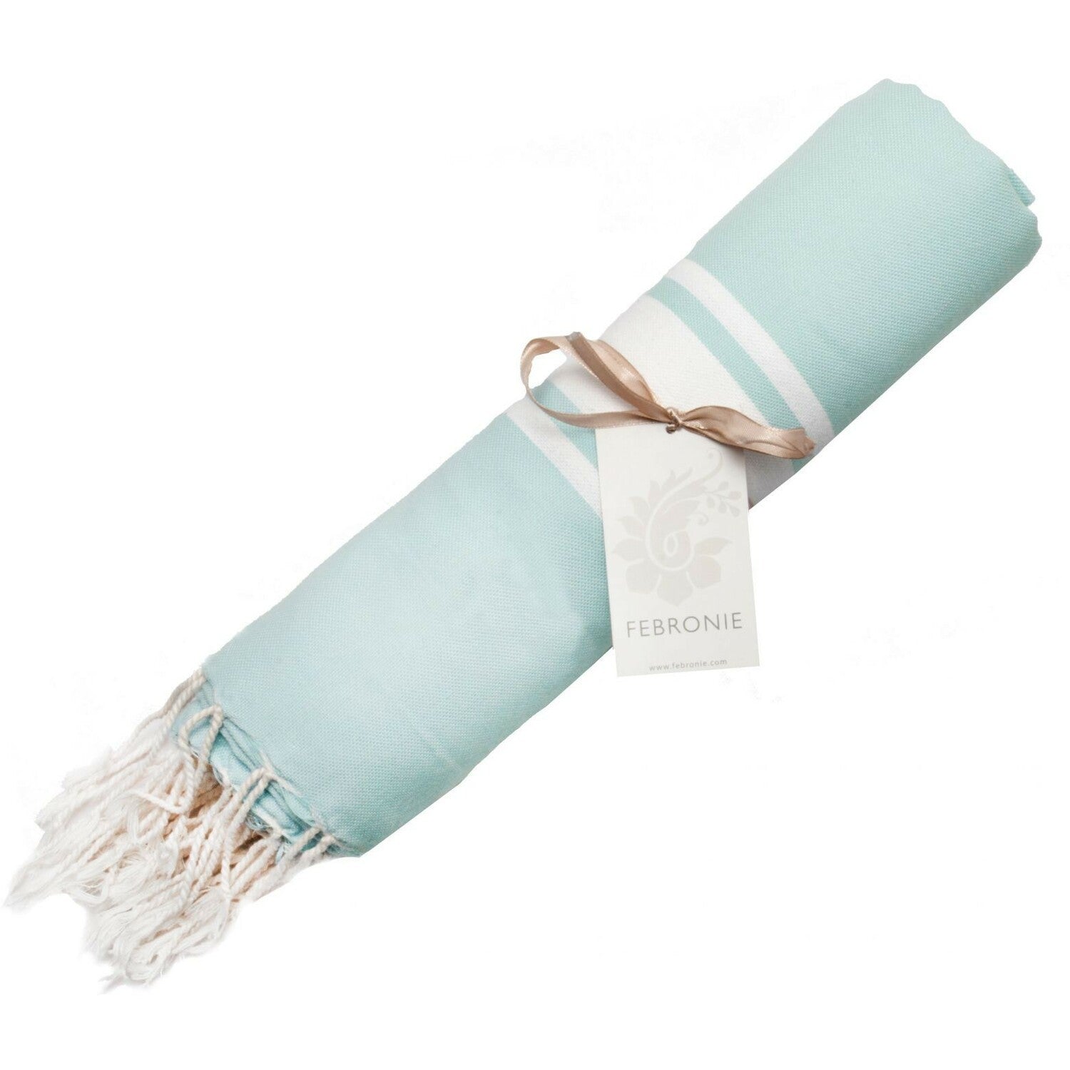 Fouta XXL coton 200x200 ST TROPEZ vert d'eau