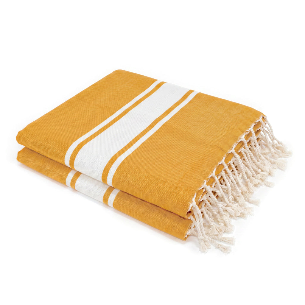 Fouta XXXL coton 200x300 ST TROPEZ jaune safran