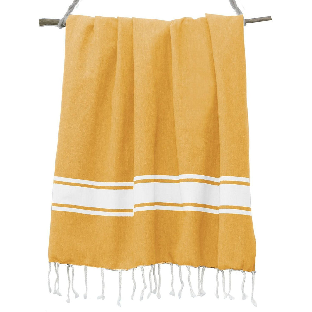 Fouta XXXL coton 200x300 ST TROPEZ jaune safran