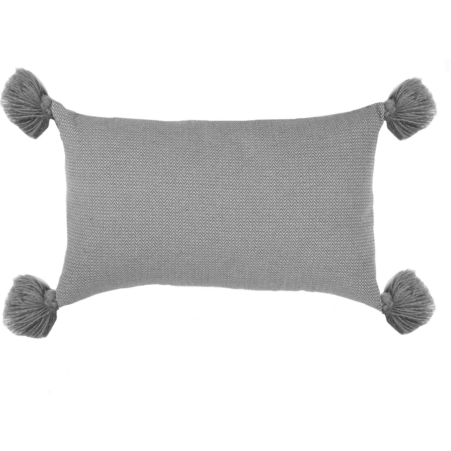 Coussin coton 50x30 STOCKHOLM gris moyen