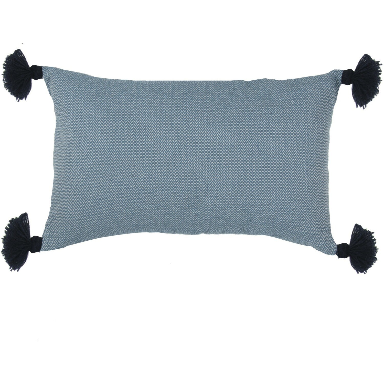 Coussin coton 50x30 STOCKHOLM bleu pétrole