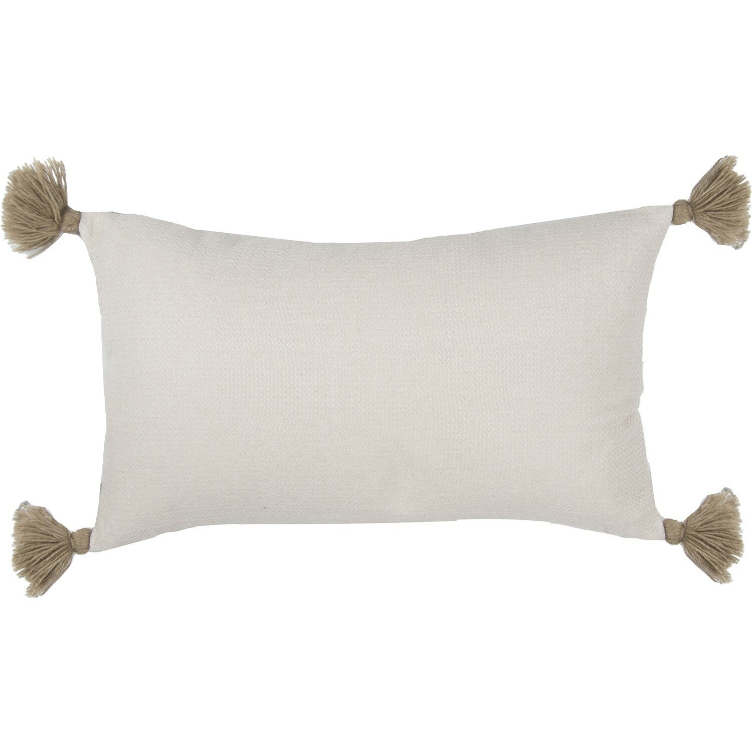 Coussin coton 50x30 STOCKHOLM taupe clair