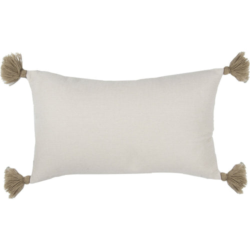 Coussin coton 50x30 STOCKHOLM taupe clair