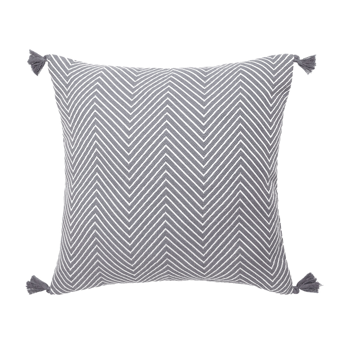Coussin coton 50x50 AMSTERDAM gris moyen