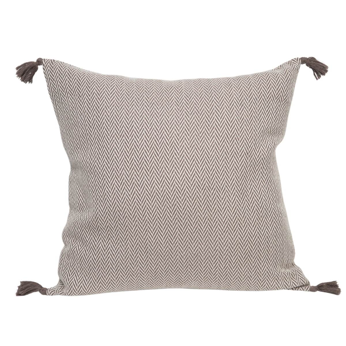Coussin coton 50x50 MEGEVE taupe