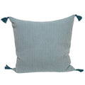 Coussin coton 50x50 MEGEVE bleu pétrole