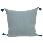 Coussin coton 50x50 MEGEVE bleu pétrole