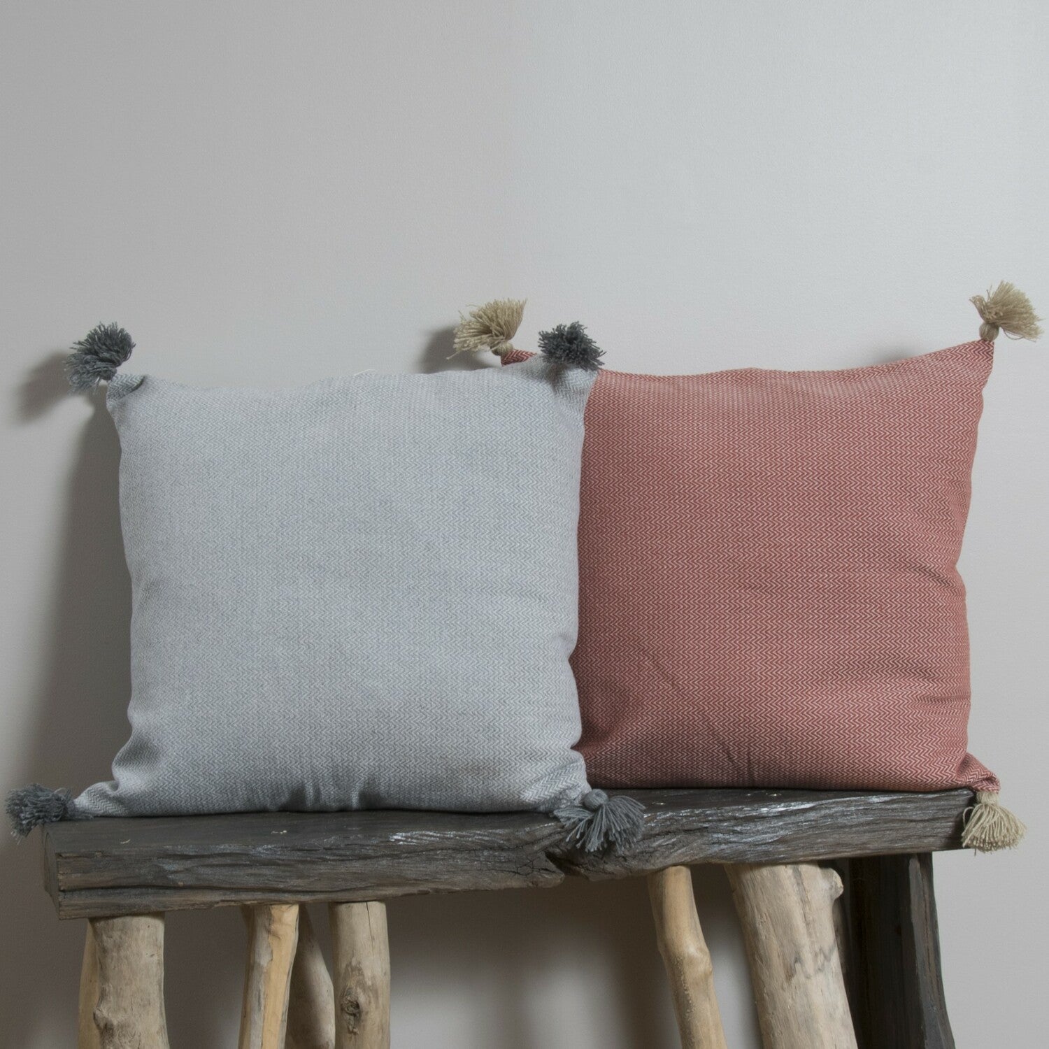 Coussin coton 50x50 STOCKHOLM gris perle