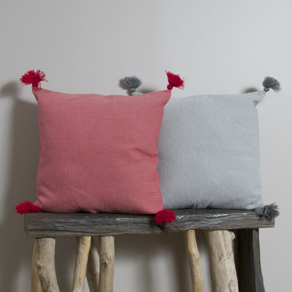 Coussin coton 50x50 STOCKHOLM gris perle