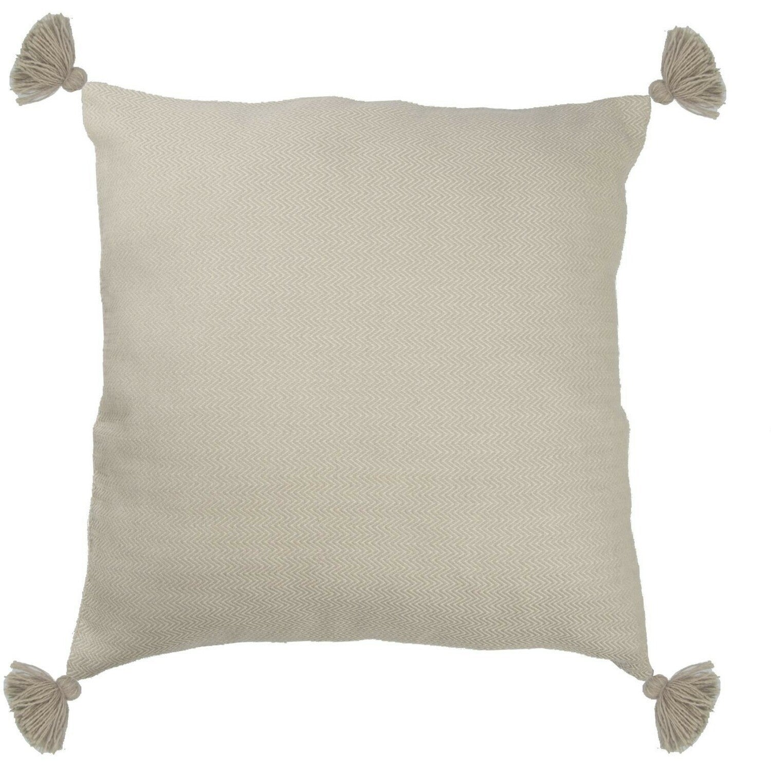 Coussin coton 50x50 STOCKHOLM taupe clair