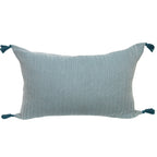 Coussin coton 60x40 MEGEVE bleu pétrole