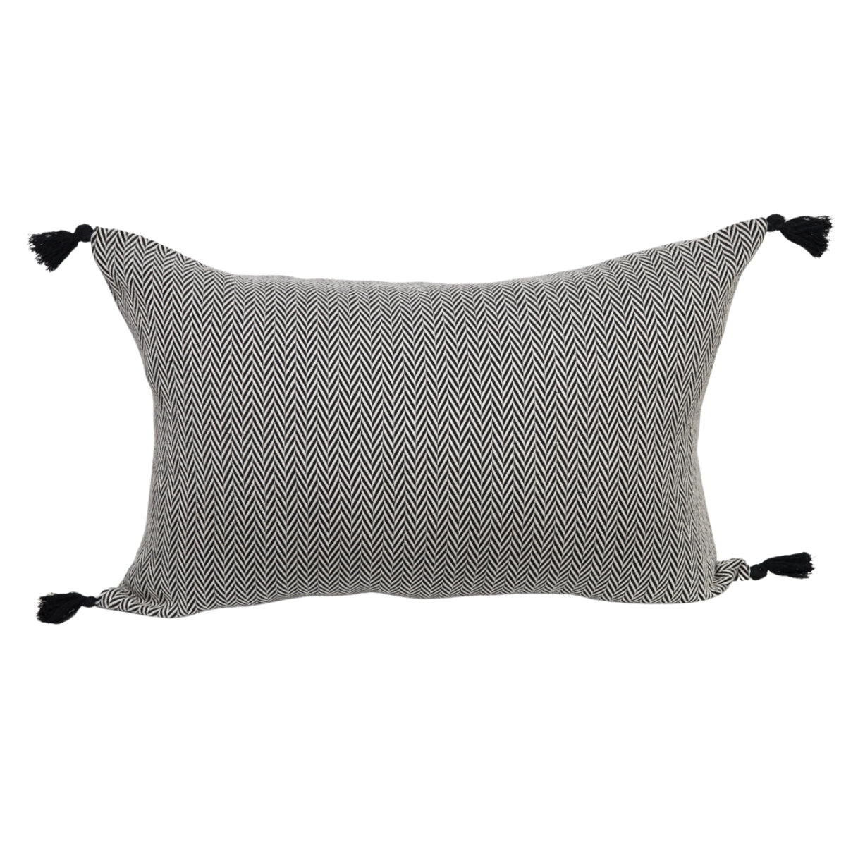 Coussin coton 60x40 MEGEVE noir