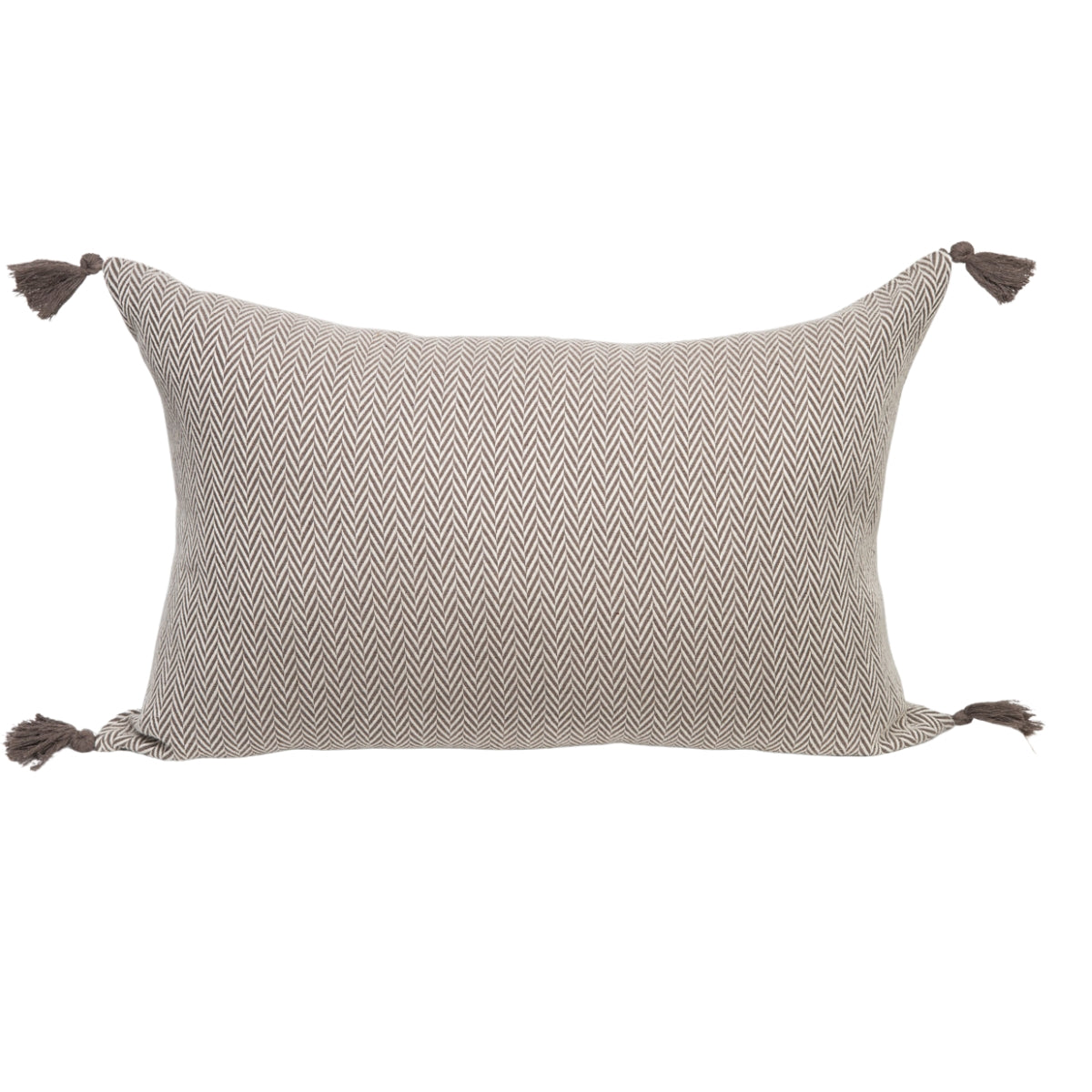 Coussin coton 60x40 MEGEVE taupe