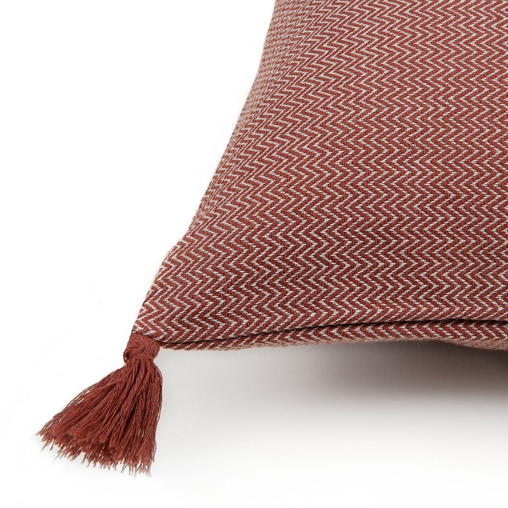 Coussin coton 60x40 STOCKHOLM rouge tomette