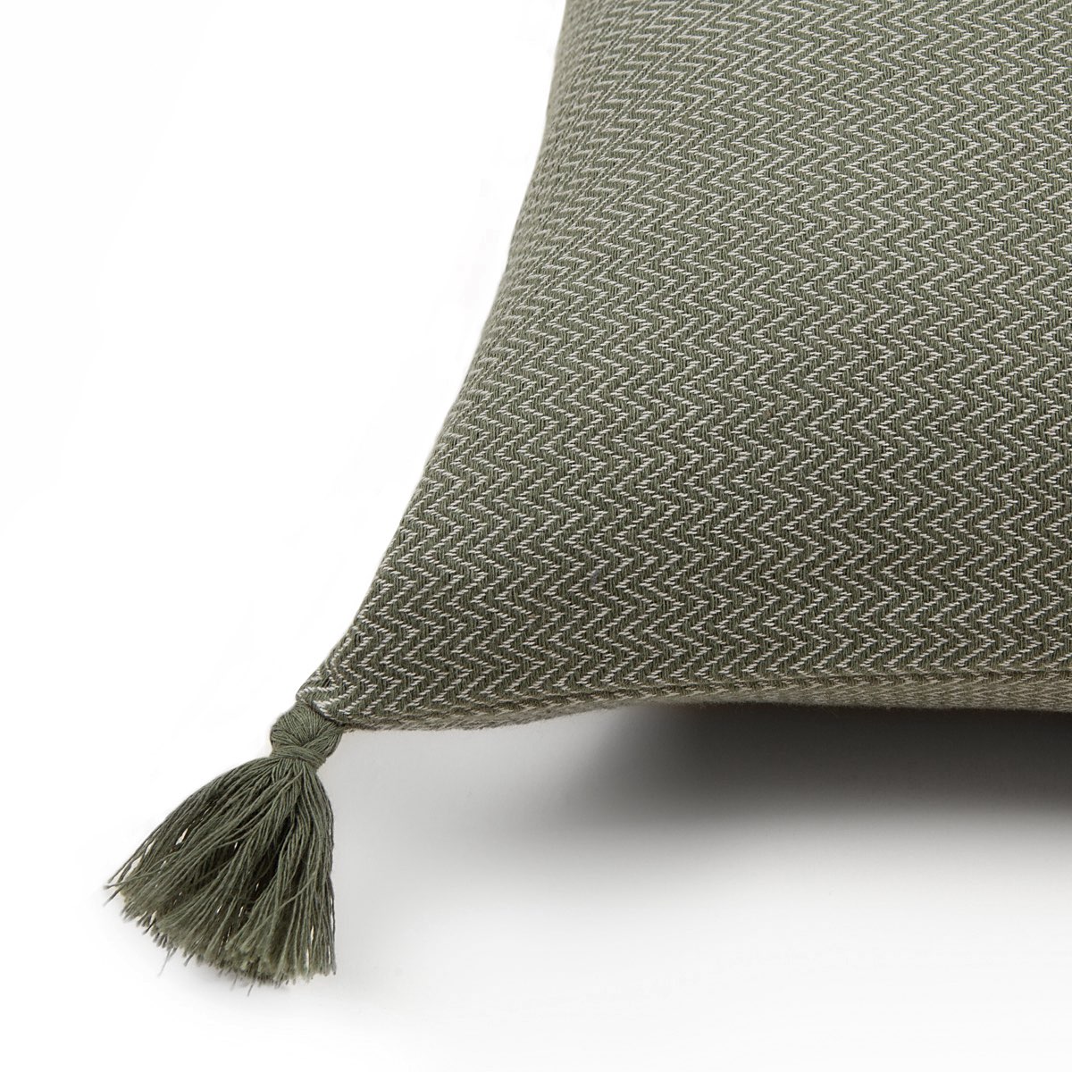 Coussin coton 60x40 STOCKHOLM vert olive