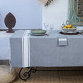 Nappe coton 180x300 ST TROPEZ gris moyen