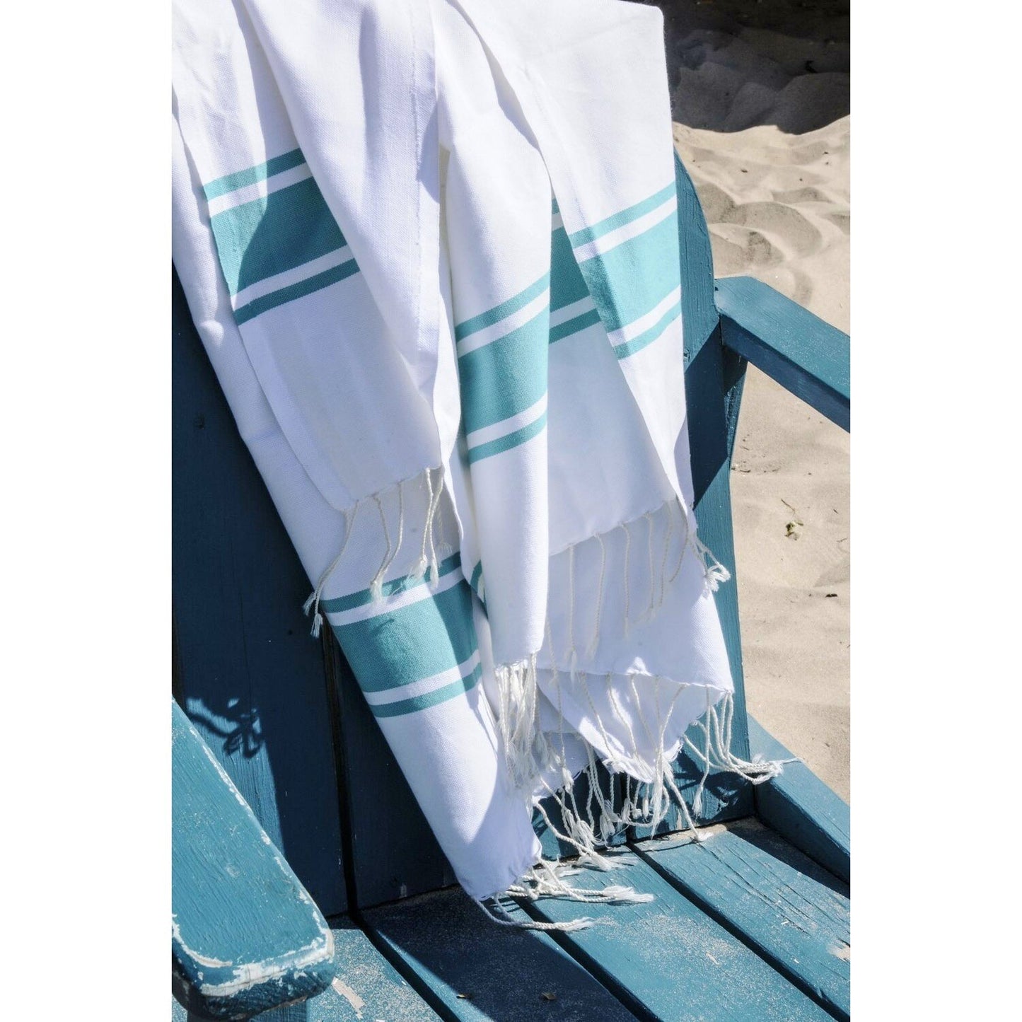 Fouta blanche coton ST TROPEZ 100x200