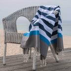 Fouta tricolore coton 100x200 ARCACHON    febronie.com