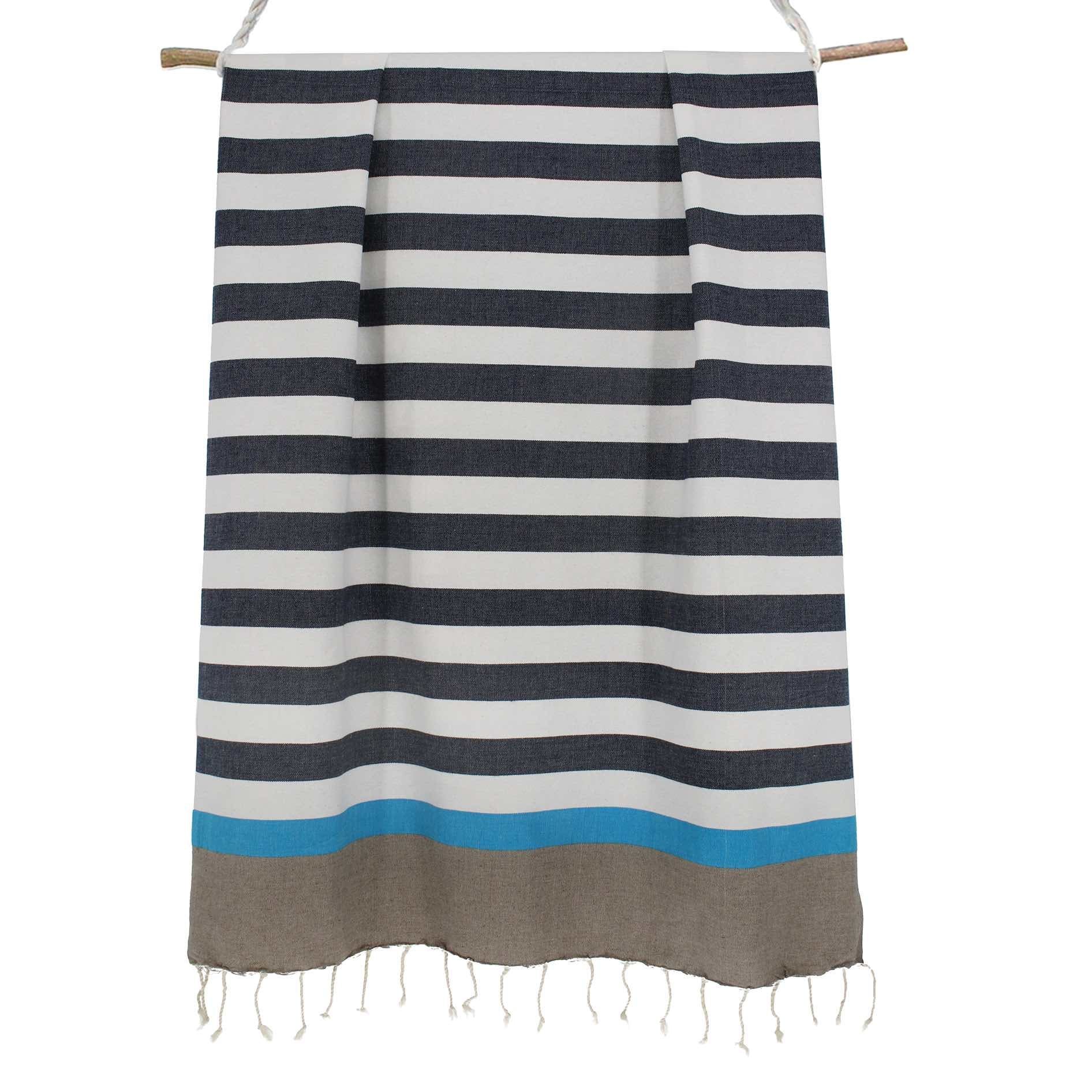 Fouta tricolore coton 100x200 ARCACHON    febronie.com