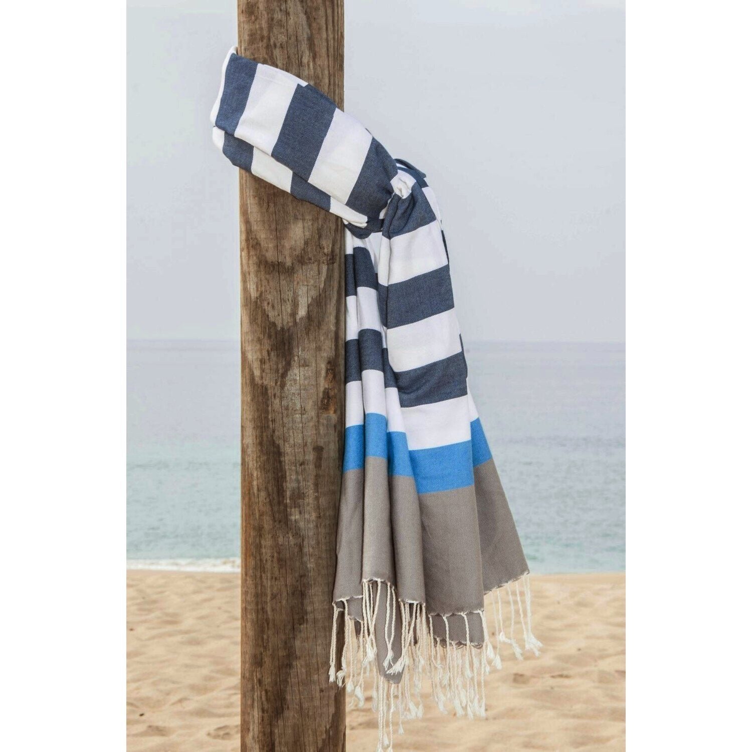 Fouta tricolore coton 100x200 ARCACHON    febronie.com