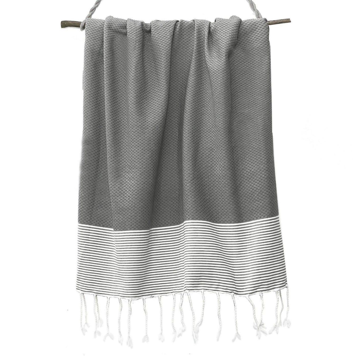 Fouta nid d'abeille coton IBIZA 100x200