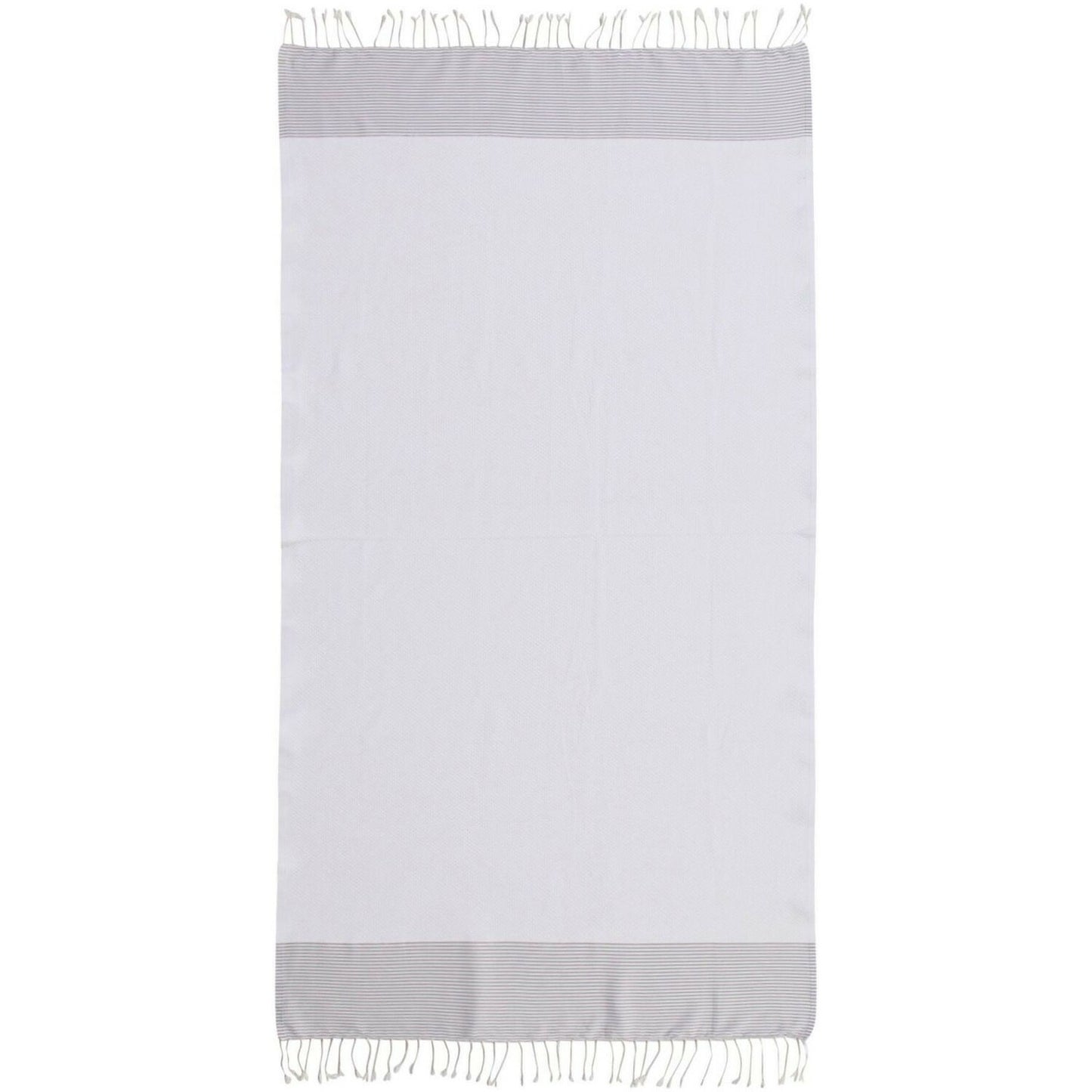 Fouta nid d'abeille blanche coton IBIZA 100x200