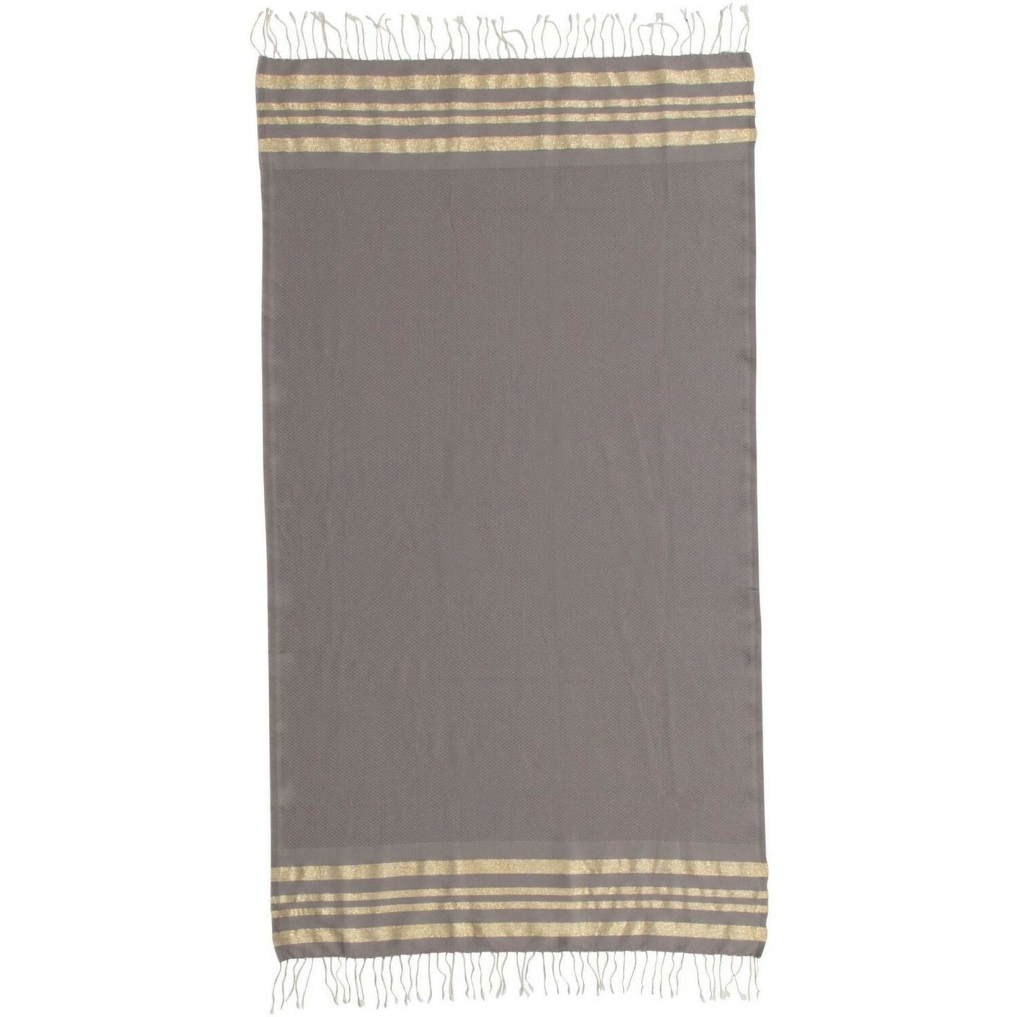 Fouta nid d'abeille lurex coton HAMPTONS 100x200