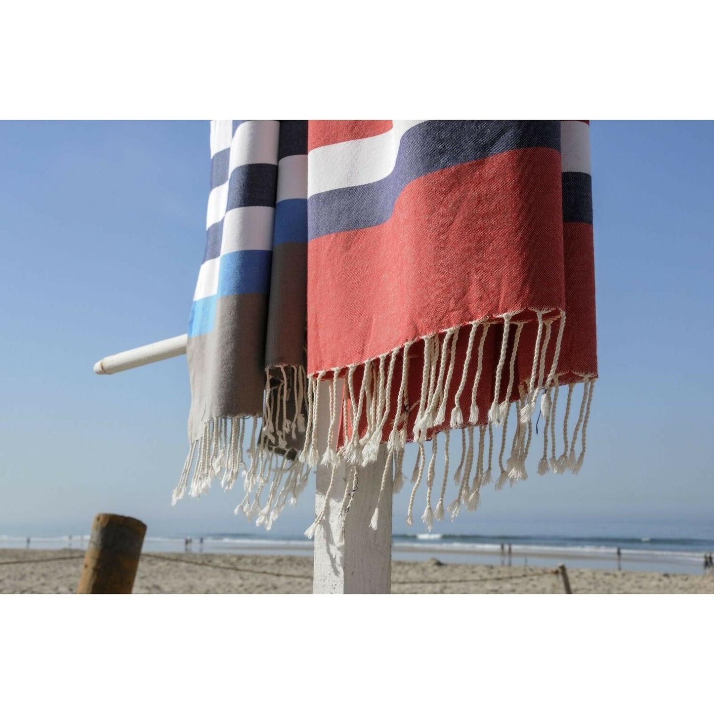 Fouta tricolore coton ARCACHON 100x200