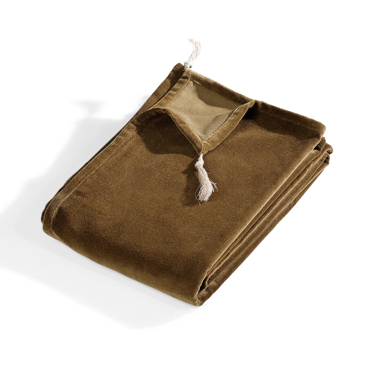 Chemin de lit velours de coton 90x200 DANUBE