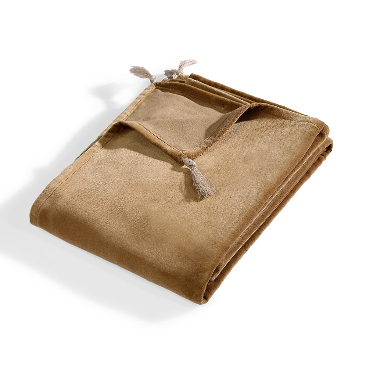 Chemin de lit velours de coton 90x200 DANUBE