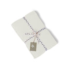 Drap plat gaze de coton 240x300 CARLA - blanc