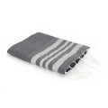 Fouta nid d'abeille lurex coton HAMPTONS 100x200 - febronie.com