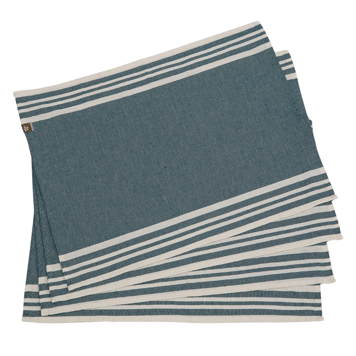 Set de table (x4) coton 35x50 MAHDIA - bleu pétrole