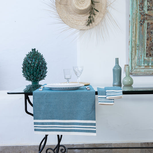 MAHDIA cotton table runner 50x150