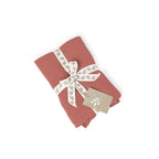 Drap plat gaze de coton 270x300 CARLA - rouge toscane