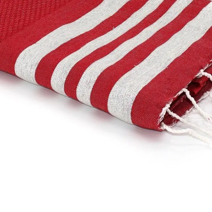 Fouta nid d'abeille coton 100x200 HAMPTONS    febronie.com