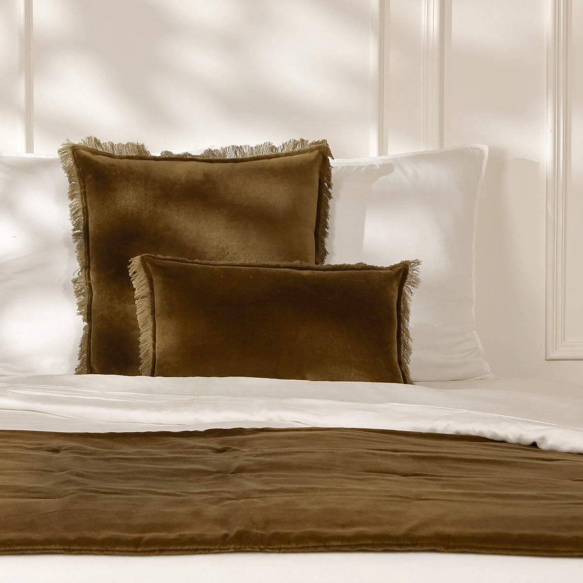 Edredon velours de coton 90x200 DANUBE