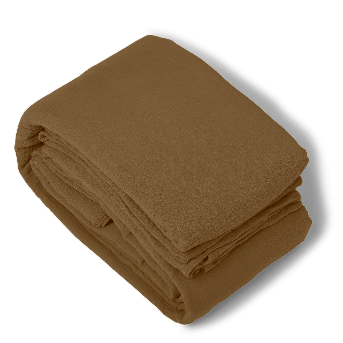 Housse de couette gaze de coton noisette CARLA