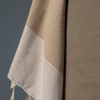 Fouta nid d'abeille coton 100x200 IBIZA    febronie.com