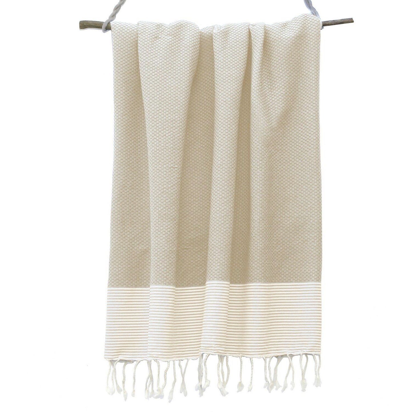 Fouta nid d'abeille coton IBIZA 100x200