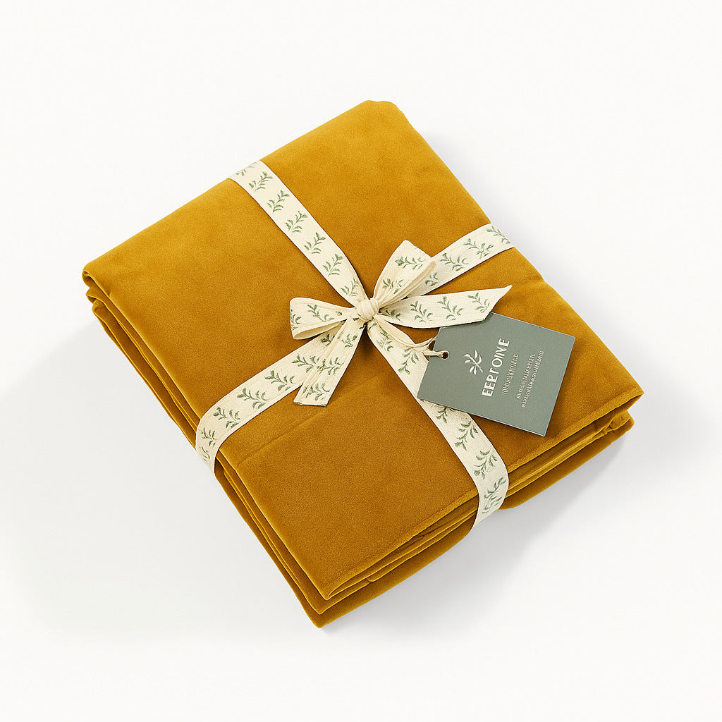 Rideau à passant velours de coton 135x260 VELVET