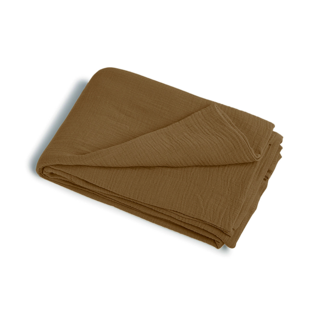 Taie d'oreiller (x2) gaze de coton noisette CARLA 65x65